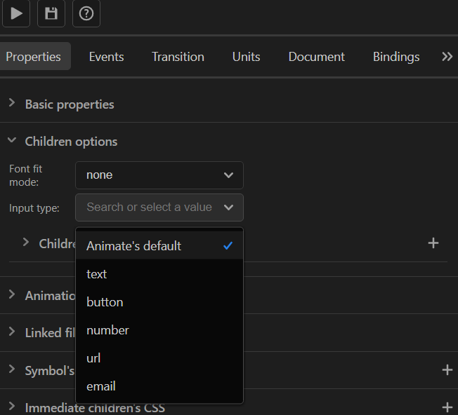 input type dropdown