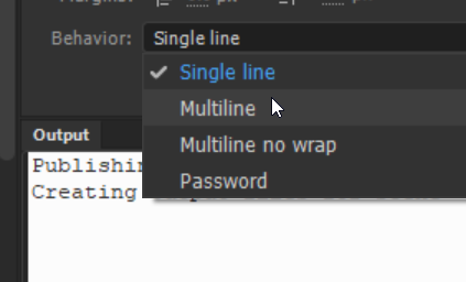 multiline text